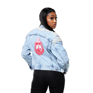 Armored In Pearl Denim Jacket