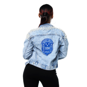 Armored In Pearl Denim Jacket