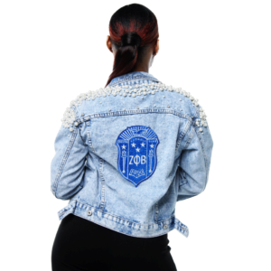Armored In Pearl Denim Jacket